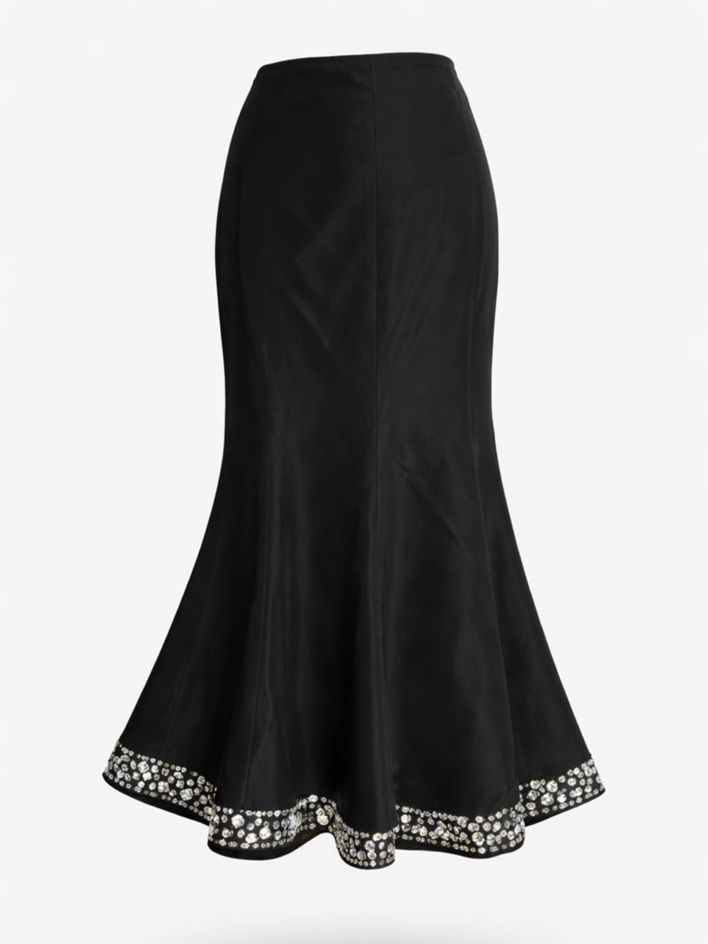 Spanner Skirt Womens 6‎ Black Jewel Embellished Midi Evening H07009 NWT